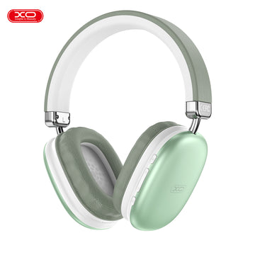 Casti Wireless XO BE45, On-Ear, BT 5.3, 400mAh, Comenzi Functii, Ambinet Light - Verde