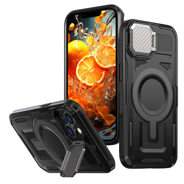 Husa UrbanMag pentru iPhone 16e, Hybrid, Armor MagCase, CamBracket - Negru
