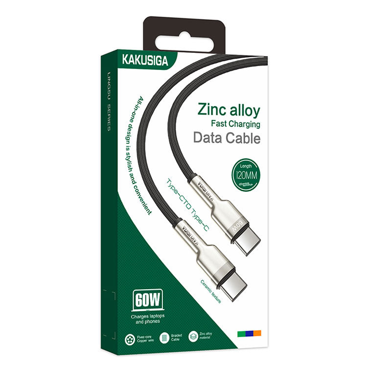 Kaku (KSC-685) - Cablu Date si Incarcare, USB-C, PD60W, QC3.0, 1.2m, Black
