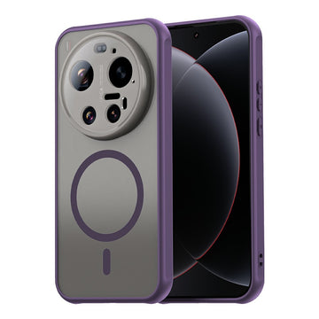 Husa MagFrost Pro pentru Xiaomi 17 Ultra, Matte MagSafe, Frosted Frame - Mov