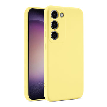 Husa Soft pentru Oppo A58 5G, A78 5G, MicroFiber, TPU - Galben neon