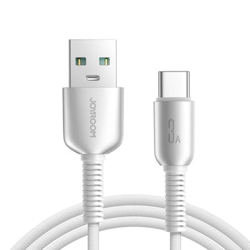 Cablu Date si Incarcare Joyroom S-A51, USB la Lightning, 3A, FastCharge, 1.2m - Light gri