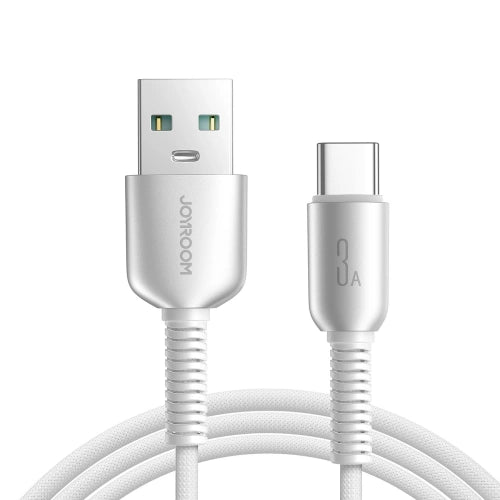 Cablu Date si Incarcare Joyroom S-A51, USB la Lightning, 3A, FastCharge, 1.2m - Light gri