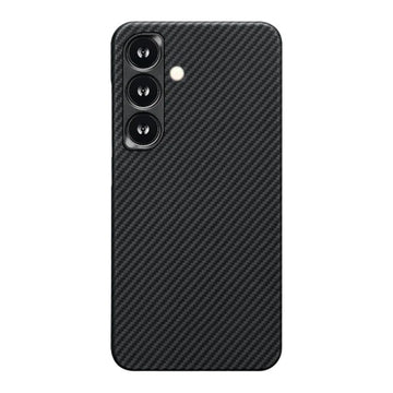 Husa Kevlar pentru Samsung S25, Aramid Fiber, MagSafe UltraThin - Negru