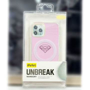 Husa iPefet Shift pentru iPhone 11 Pro Max, Kevlar Pattern, cu MagSafe, Acryl - Aurora roz