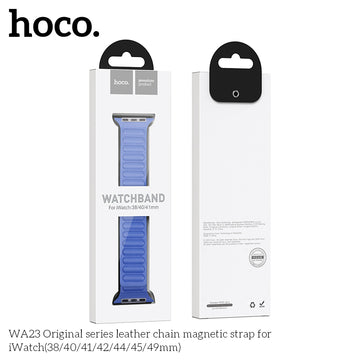 Hoco WA24, Curea Metalica, Universal Size 42/44/45/49mm, Original Chain - Albastru