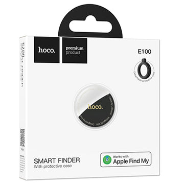 Hoco E100, Dispozitiv tiP AirTag, Apple Find My, Certificat MFi - Alb
