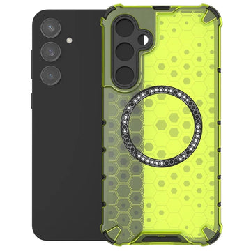 Husa HoneyComb pentru Samsung S23 FE, Anti-Shock - Verde
