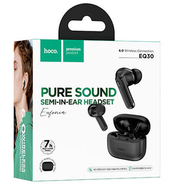 Casti Wireless Hoco EQ30, Ear Buds, BT 5.3, 180h StandBy, 320mAh - Alb