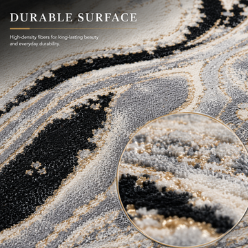 Covor Modern Imperial Obsidian Livario White Gold