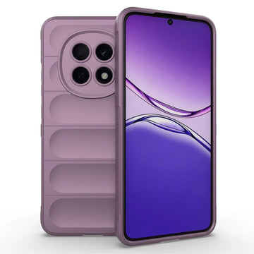 Husa Wave pentru Oppo A5 Pro 5G, Grip Microfiber, ShockProof - Mov deschis