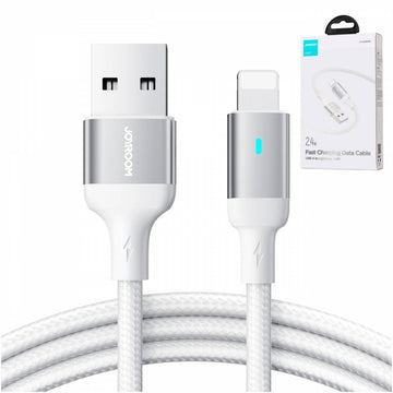 Cablu Date si Incarcare Joyroom S-A10, USB-A la Lightning, 3A, Fast, 1.2m - Alb