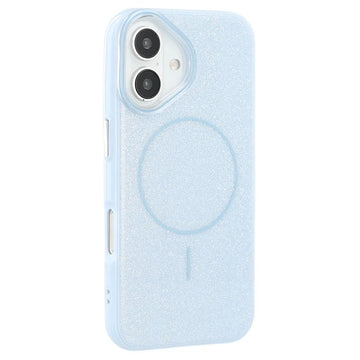 Husa Mag Glitter pentru iPhone 16, MagCase, PC, Shinny - Albastru