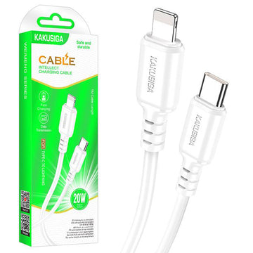 Cablu Date si Incarcare Kaku KSC-982, USB-C la Lightning, PD20W, QC3.0, 1m - Alb
