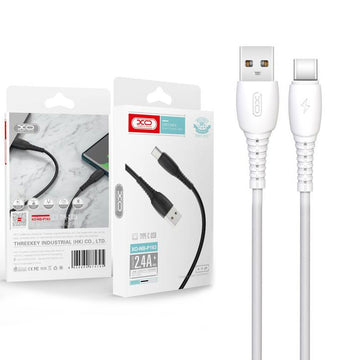 Cablu Date si Incarcare XO NB-P163, USB-A la USB-C, 2.4A, 1m - Alb