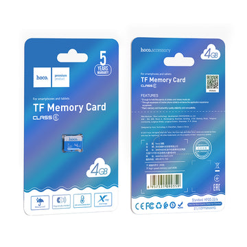 Card Memorie microSD Hoco UD6, High Speed, Clasa 10 / U1, 4 GB
