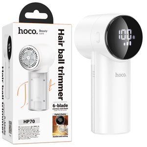 Hoco HP70, Aparat de Curatat Scame, 6 Lame, 300mAh - Alb