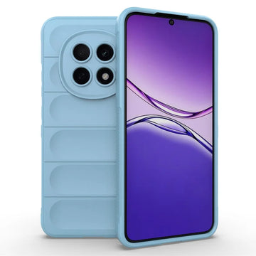 Husa Wave pentru Oppo A5 Pro 5G, Grip Microfiber, ShockProof - Albastru deschis
