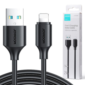 Cablu Date si Incarcare Joyroom S-UL012A9, USB-A la Lightning, 2.4A, 1m - Negru