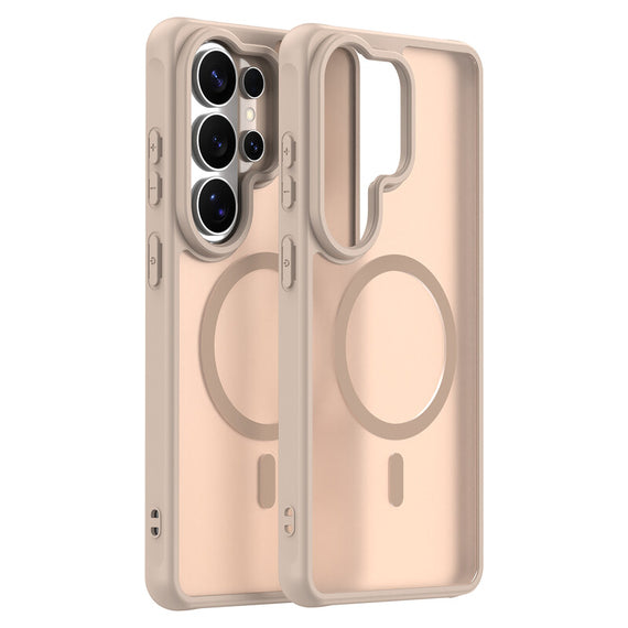 Husa MagFrost Pro - Samsung S26 Ultra, Matte MagSafe, Frosted frame, Gold
