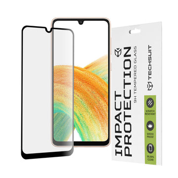 Folie Clear pentru Samsung A33, Full Glass - Transparent / Negru