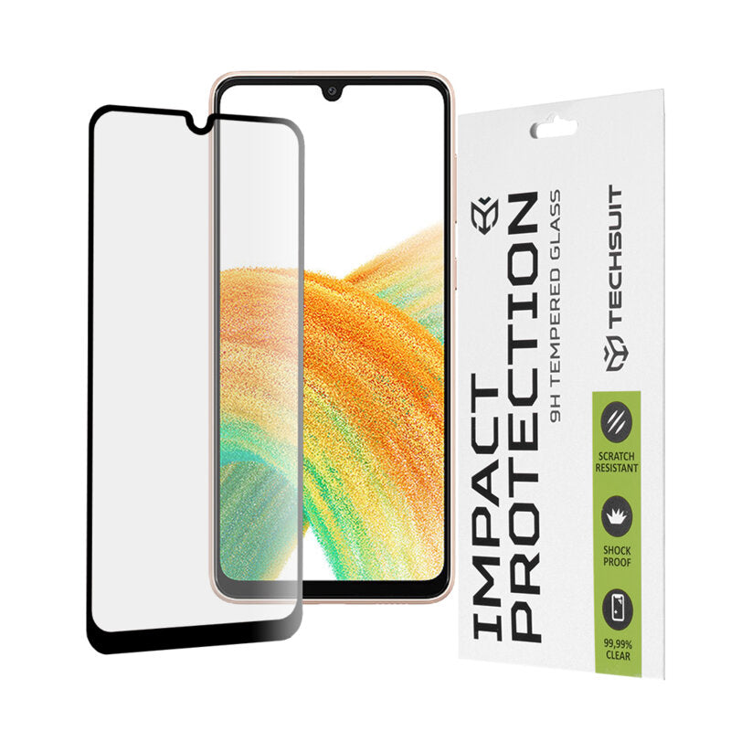 Folie Clear pentru Samsung A33, Full Glass - Transparent / Negru