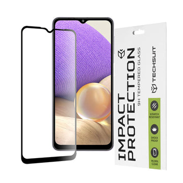 Folie Clear pentru Samsung A32 5G, Full Glass - Transparent / Negru