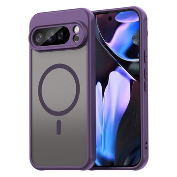 Husa MagFrost Pro pentru Pixel 10 Pro, Google, Matte MagSafe, Frosted Frame - Mov