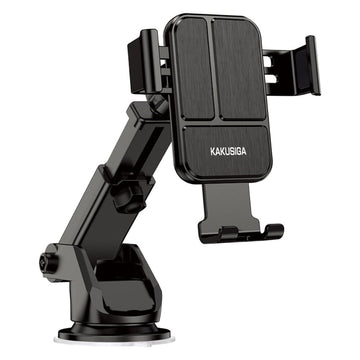 Suport Auto Kaku KSC-715B, cu Cleme Laterale, Montaj Bord, MultiAngle, Brat Ajustabil - Negru