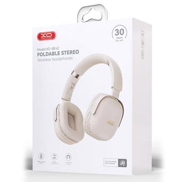 Casti Wireless XO BE42, On Ear, BT 5.3, 300mAh - Bej