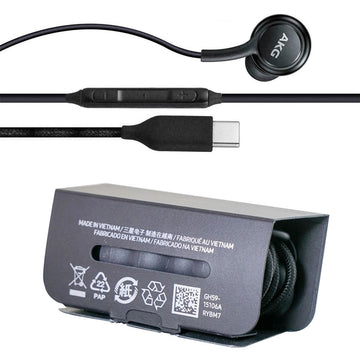 Casti cu Fir OEM RYBM7, AKG, In Ear, USB-C, Stereo HiFI, 1.2m, Braided - Negru
