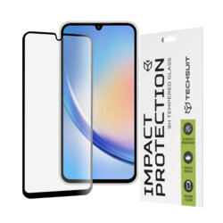 Folie Clear pentru Samsung A34, Full Glass - Transparent / Negru