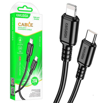 Cablu Date si Incarcare Kaku KSC-982, USB-C la Lightning, PD20W, QC3.0, 1m - Negru