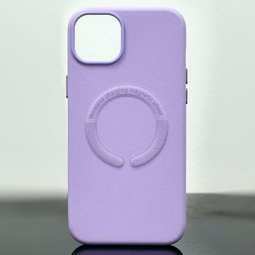 Husa Kraft pentru iPhone 14 Pro, MagCase, Piele ecologica - Lila