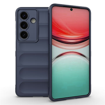 Husa Wave pentru Samsung S25FE, Grip Anti-Shock, TPU - Bleumarin