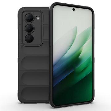 Husa Wave pentru Xiaomi Redmi Note 15 5G, Grip Microfiber, ShockProof - Night negru