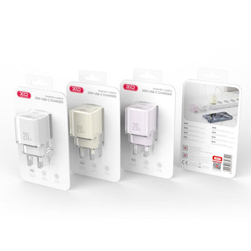 Incarcator Retea XO L146, 18W, 5V, 3A, 1xUSB-C - Mov