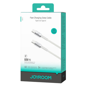 Cablu Date si Incarcare Joyroom S-A51, USB-C, PD60W, FastCharge, 1.2m - Light gri