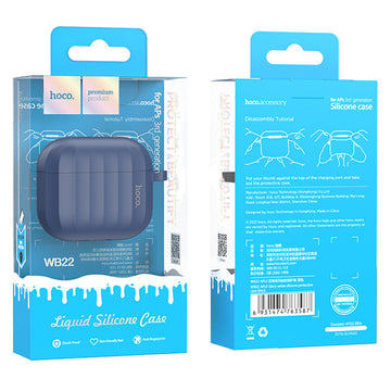 Husa HOCO WB22 pentru AirPods 3, TPU - Bleumarin
