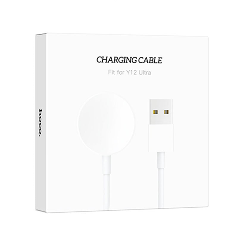 Hoco (Y12 Ultra) - Cablu de incarcare Wireless, Hoco Y12 Ultra, 5W, White