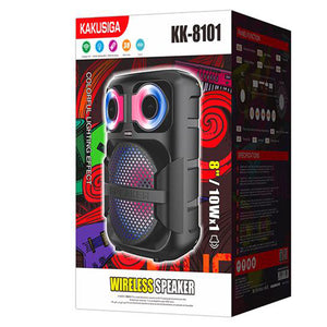 Boxa Portabila Kaku KK-8101, Wireless BT 5.2, 10W, 1800mAh, LED Display, Ambient Light - Negru