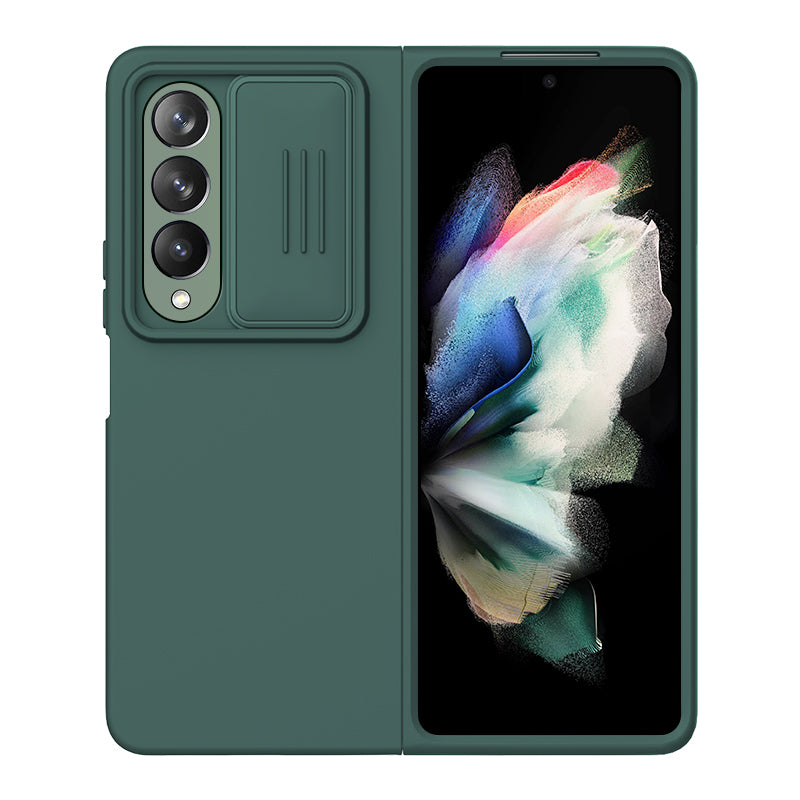 Husa Nillkin, pentru Samsung Z Fold 4, CamShield Silky, TPU, Deep Green