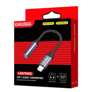 Cablu Audio Kaku KSC-428, Lightning la Jack 3.5mm F, 12cm - Negru