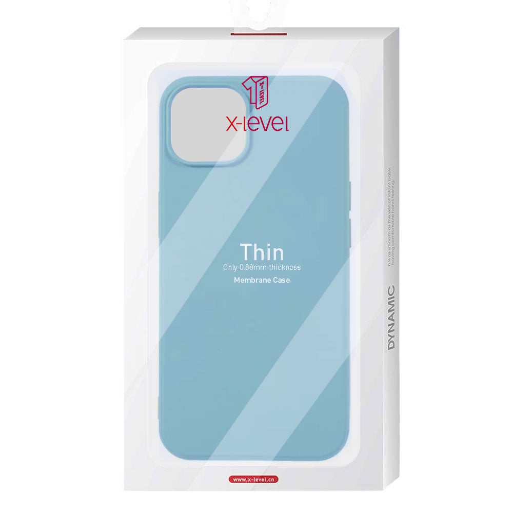 Husa X-Level Thin - iPhone 13 Pro Max - MicroFiber, Turquoise