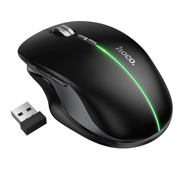 Mouse Dual Hoco GM40, BT 5.0/Wireless 2.4G, Acumulator Reincarcabil, 400mAh - Negru