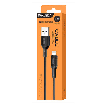 Cablu Date si Incarcare Kaku KSC-535, USB-A la Lightning, 18W, 2.4A, 1m - Negru