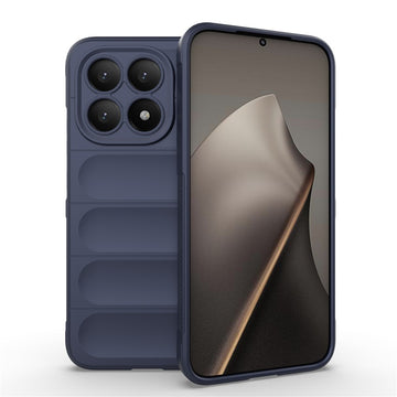 Husa Wave pentru Xiaomi 15T, Grip Anti-Shock, TPU - Bleumarin