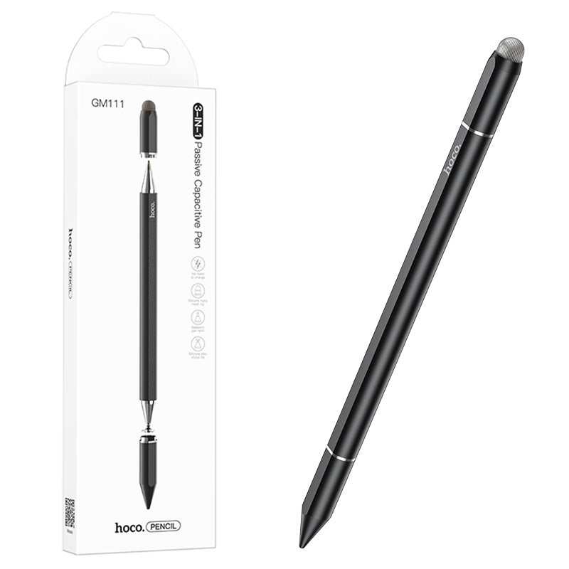 Stylus Pen Hoco (GM111) 3 in 1 pentru Telefon/Tableta - Negru