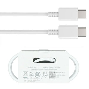 OEM (DG977W) - Cablu Date si Incarcare, USB-C la USB+C, 25W, 3A, 1m, White [BULK]