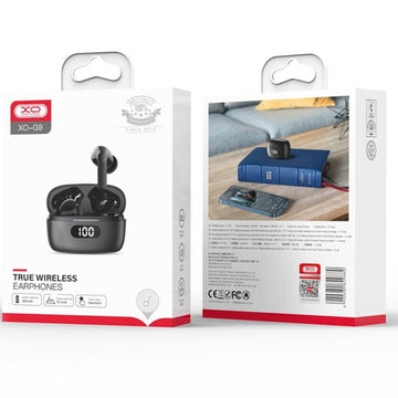 Casti Wireless XO G9, Ear Buds, BT 5.1, 180h StandBy, 380mAh, Dual Mic, Chime - Negru